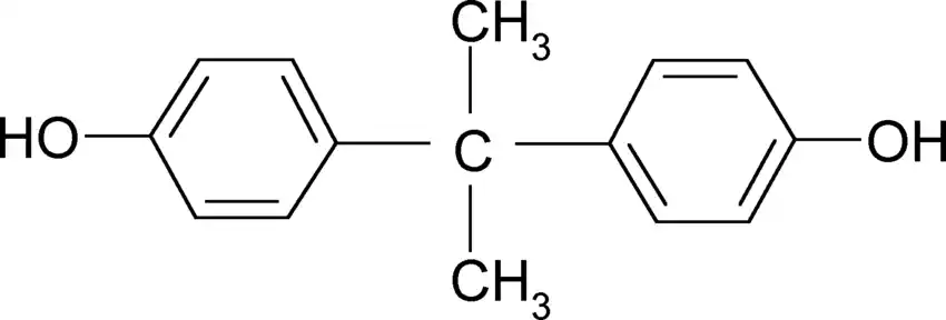 Molecular structure of Bisphenol A